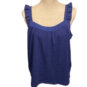 3/$20 Banana Republic Dressy Tank Top with Ruffled Straps